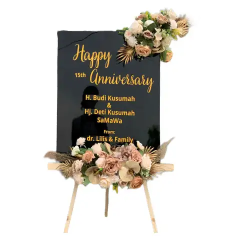 Papan Bunga Akrilik Sibebek
