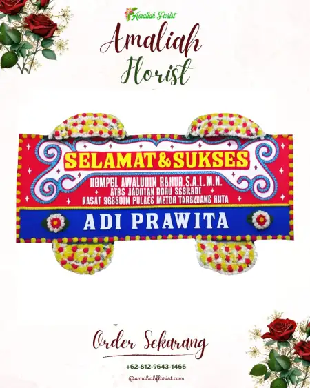Papan Bunga Ucapan Selamat Sibebek